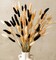 100 Stems Bunny Tails Pampas Grass Dried Flowers - 30pcs Black, 30pcs White, 40pcs Natural Brown, Boho Home & Kitchen Decor, Pampas Grass Decor